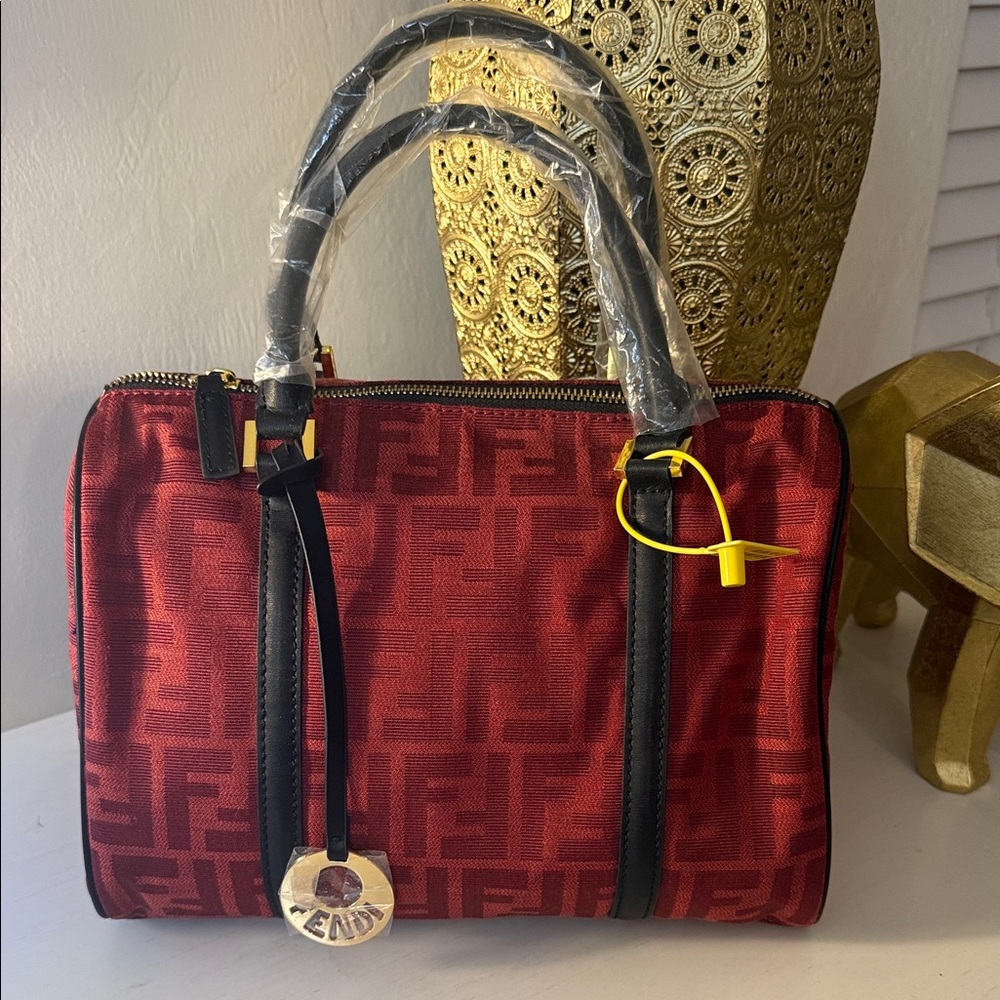 Red and Black Satchel